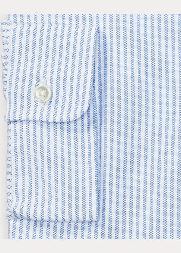 Camisa De Vestir Polo Ralph Lauren Hombre Azules / Blancos - Bengal-Striped Oxford - TKRGM3809